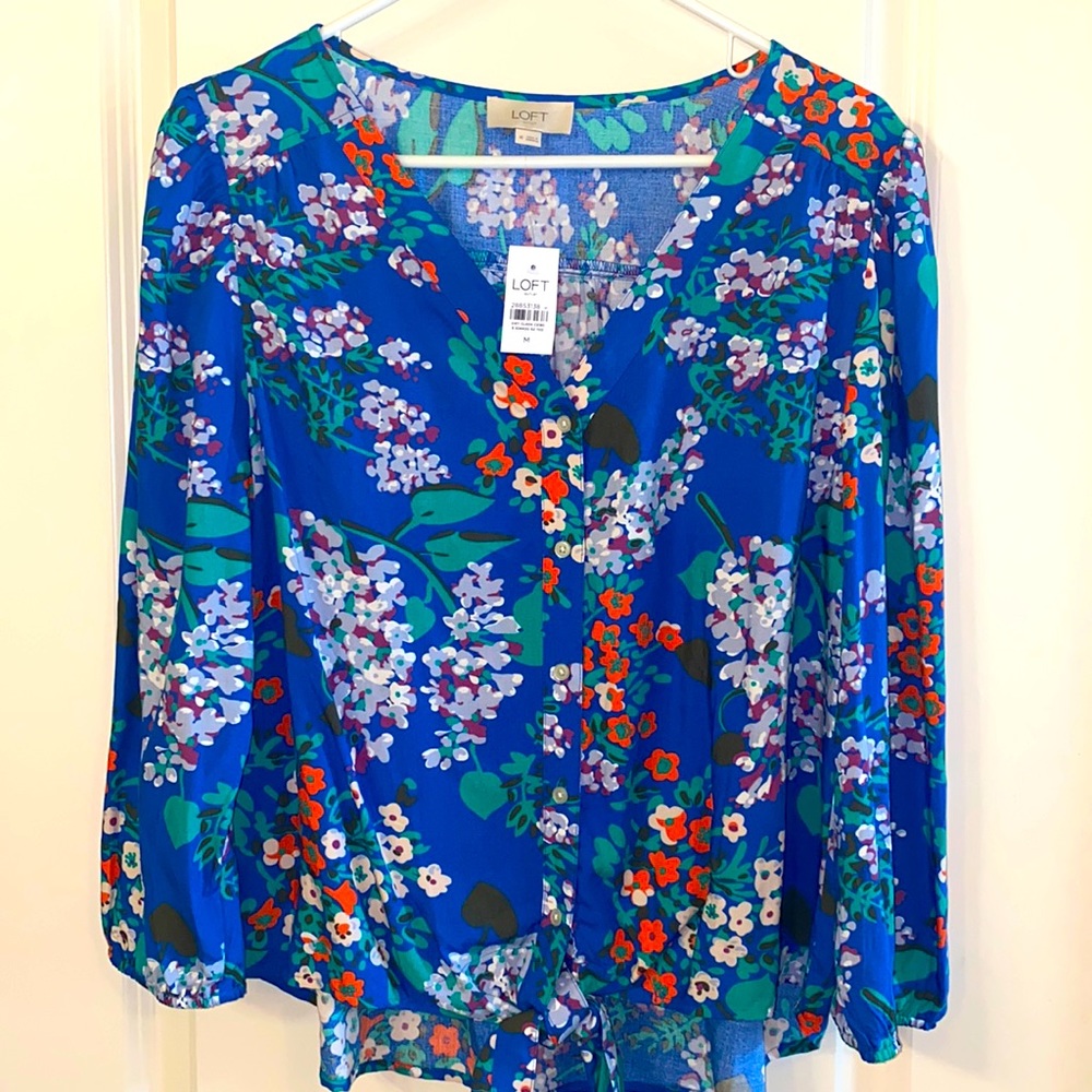 Loft Flowered Blouse